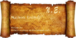 Nyikos Enikő névjegykártya